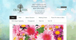 Desktop Screenshot of crosscreekflorist.com